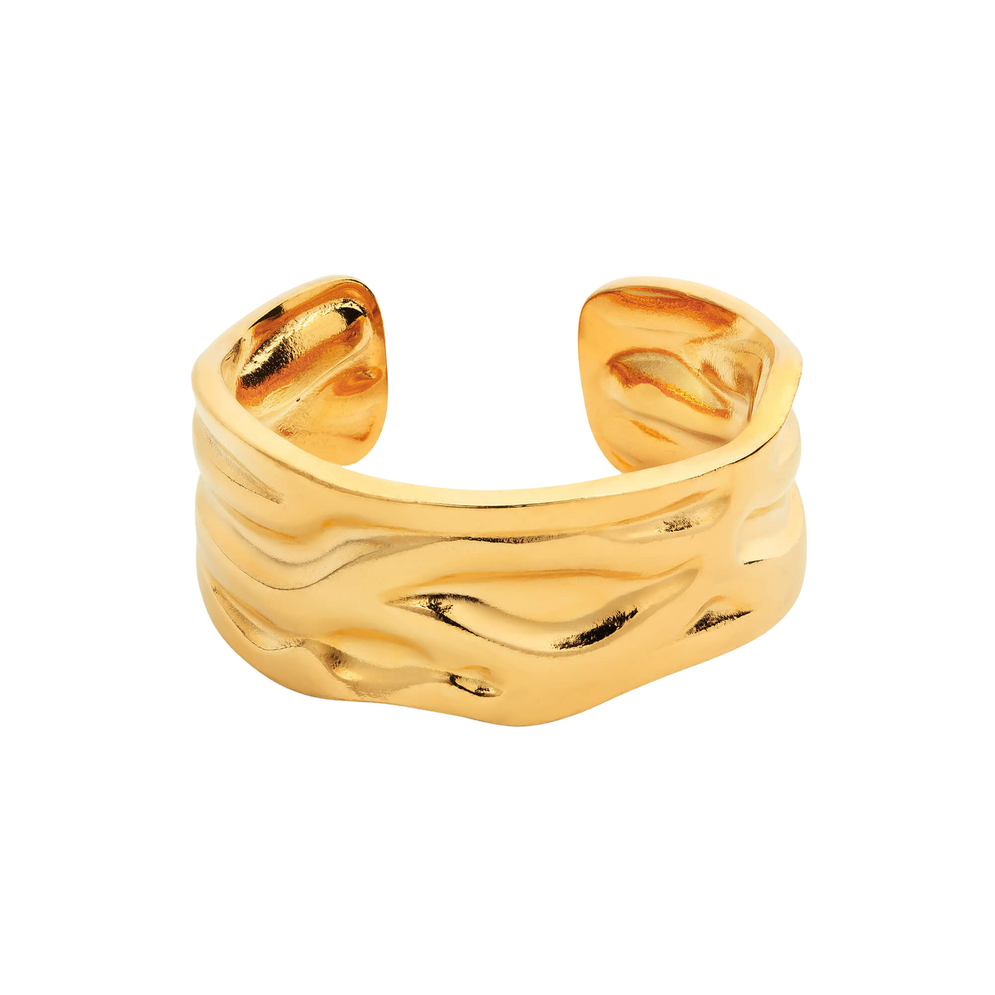 Bague Vague Martelée