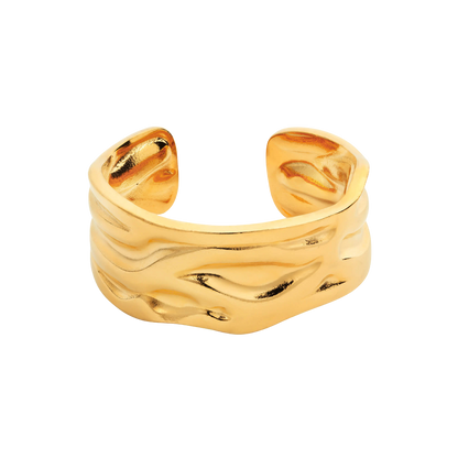 Bague Vague Martelée